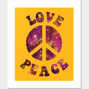 Love, Peace (warm color version) Posters and Art